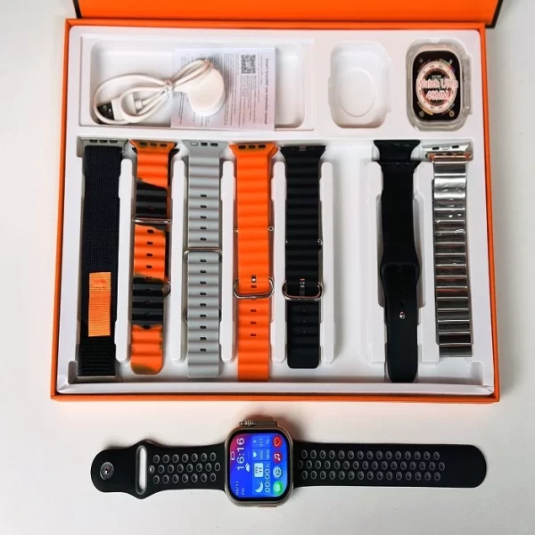 Y80 Ultra Smartwatch With 8 Strap